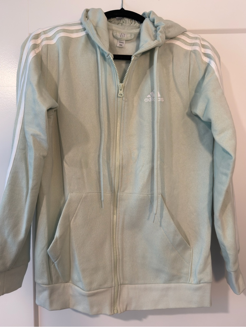 ADIDAS Mint Green Full‑Zip Hoodie
